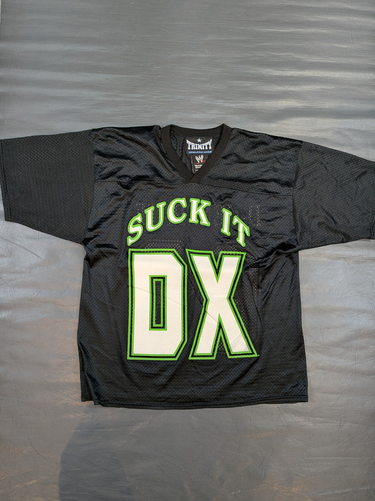 D-GENERATION X「SUCK IT」ホッケージャージ①(WWE(2000s) / ブラック＆グリーン)