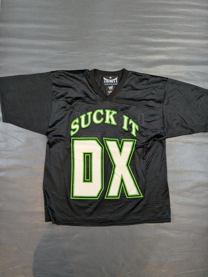 D-GENERATION X「SUCK IT」ホッケージャージ①(WWE(2000s) / ブラック＆グリーン)