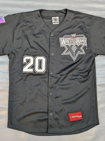 WrestleMania 20 Baseball Shirt (WWE (2004) / Black)