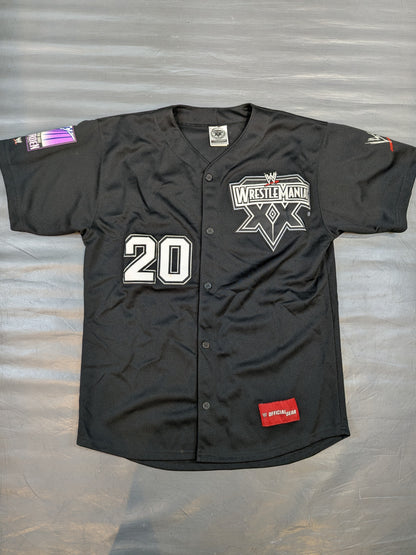 WrestleMania 20 Baseball Shirt (WWE (2004) / Black)