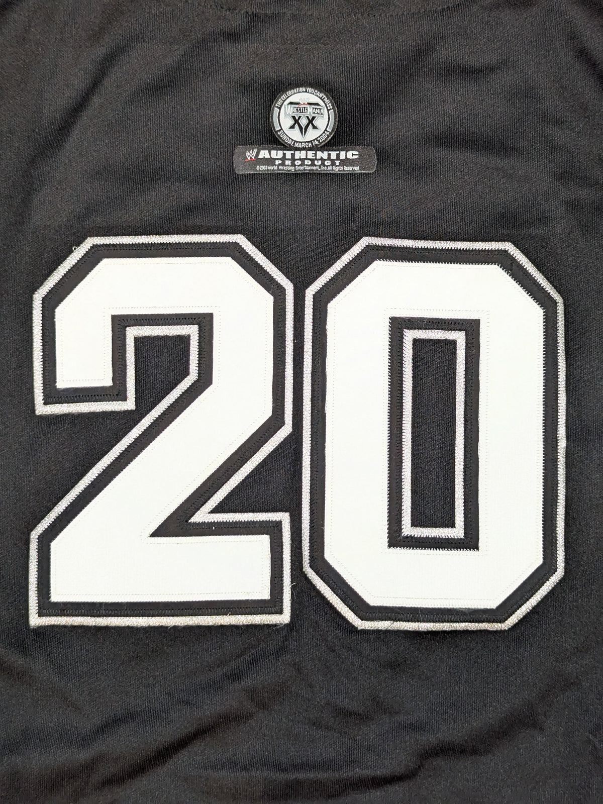 WrestleMania 20 Baseball Shirt (WWE (2004) / Black)