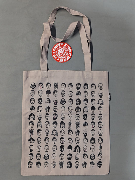 ★ASOKO de New Japan Pro Wrestling Buggy ★ Face Pattern Mini Tote Bag