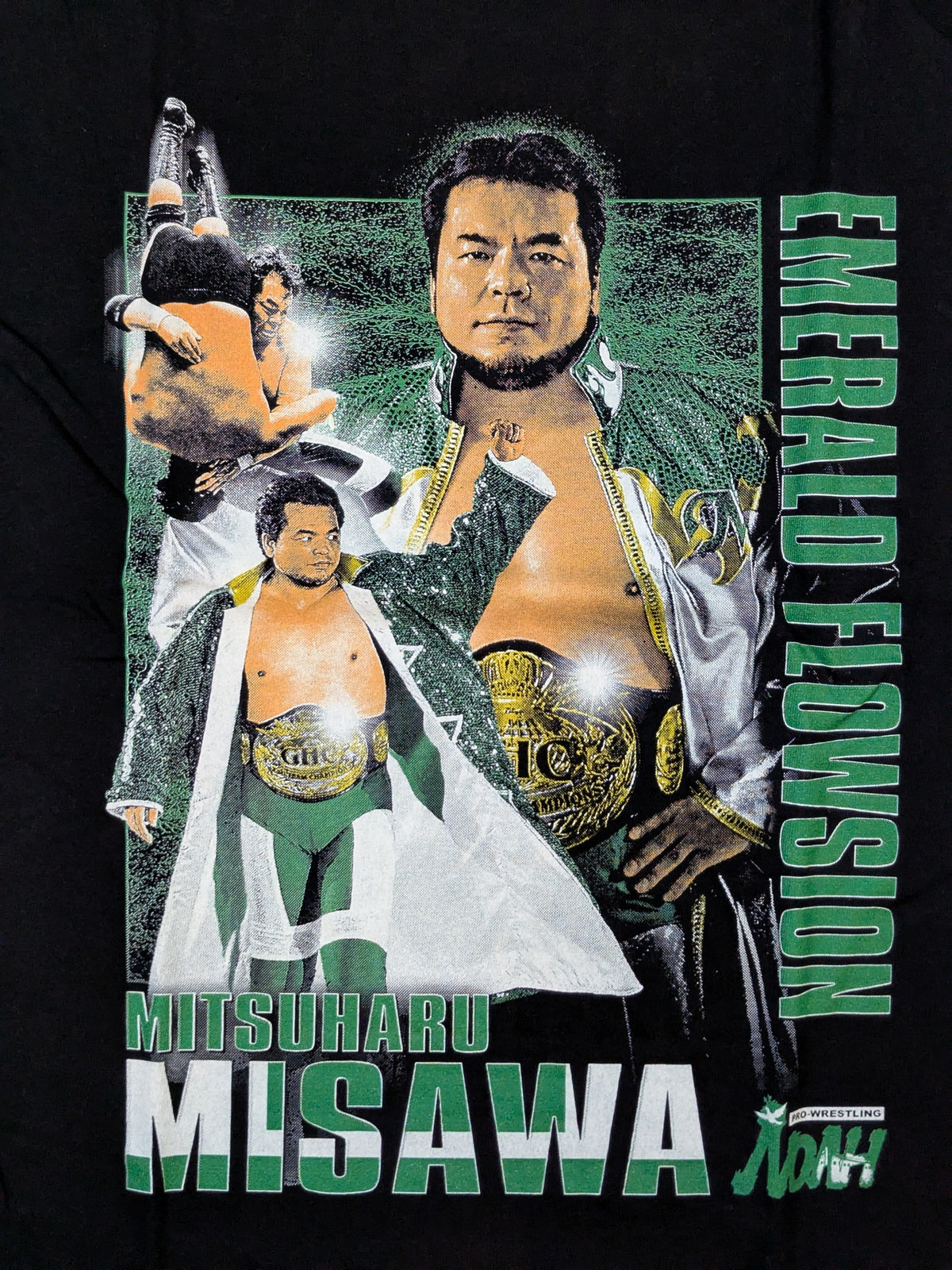 三沢光晴「EMERALD FLOWSION」Tシャツ