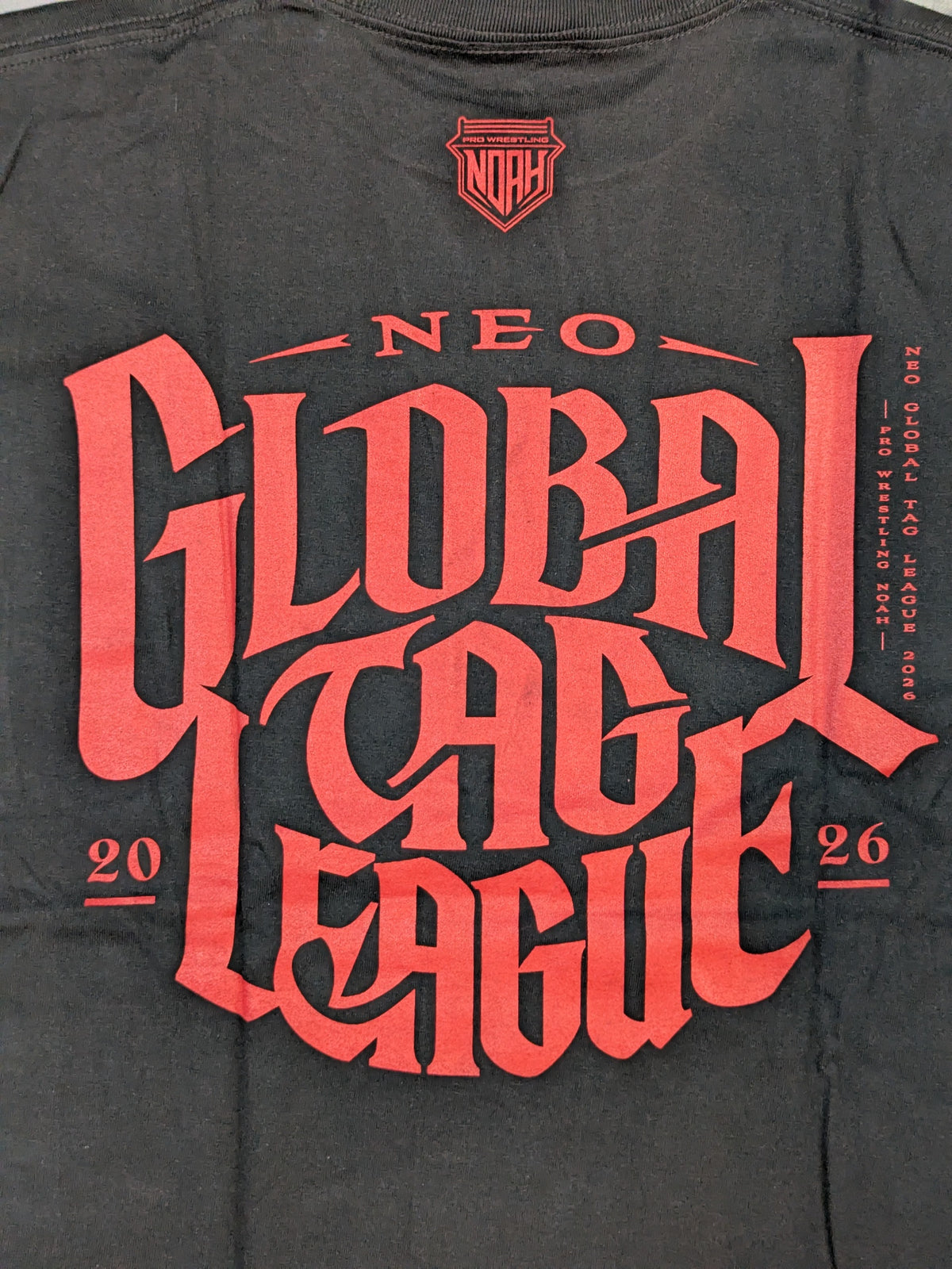 [Manabu Soya & Yuki Iino 2 hand signed autographs] NEO GLOBAL TAG LEAGUE 2026 Logo T-Shirt