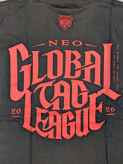 [Manabu Soya & Yuki Iino 2 hand signed autographs] NEO GLOBAL TAG LEAGUE 2026 Logo T-Shirt