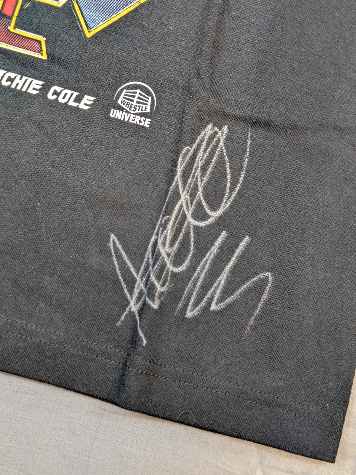 [3 fighters hand signed autograph ] MAGIC Three Musketeers Visual T-Shirt