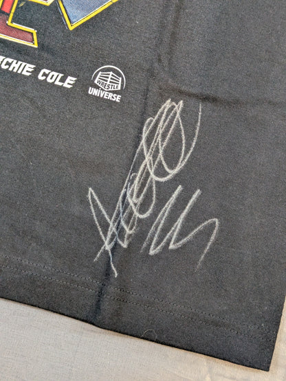 [3 fighters hand signed autograph ] MAGIC Three Musketeers Visual T-Shirt