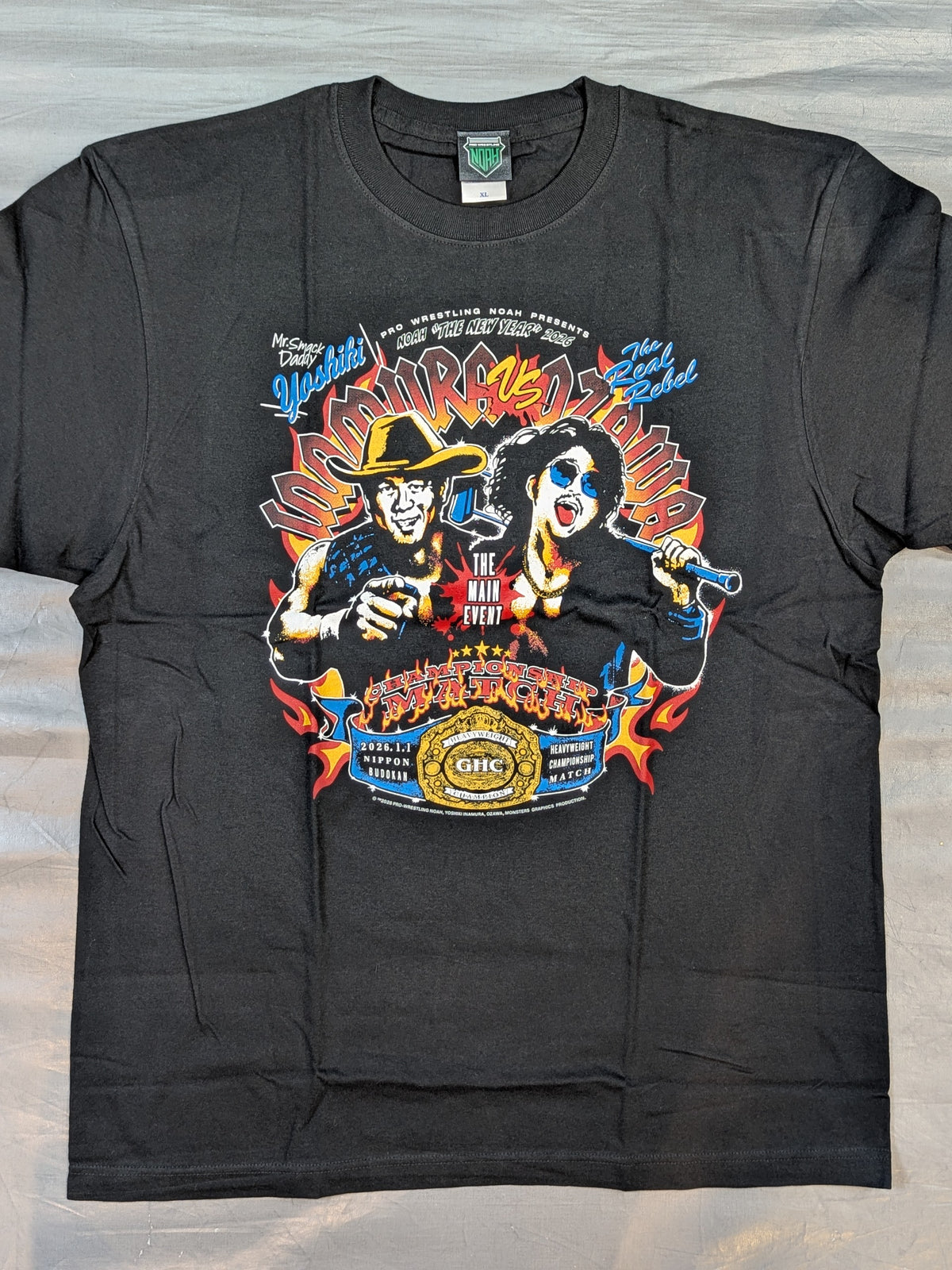 Yoshiki Inamura vs OZAWA「GHCヘビー級選手権」ビジュアルTシャツ