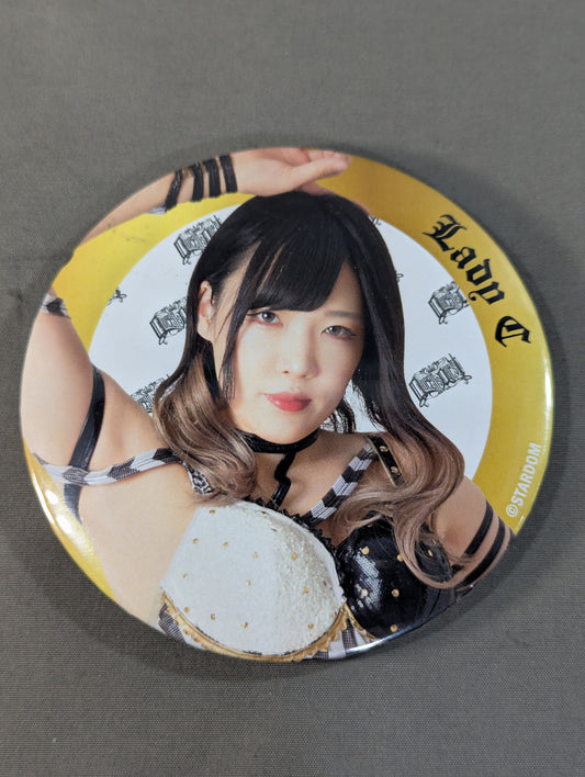Lady C  Stardom Trading BIG PinBack button  2023