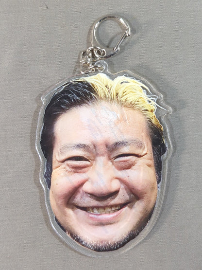 【直筆サイン入り】諏訪魔 顔面アクリルキーホルダー