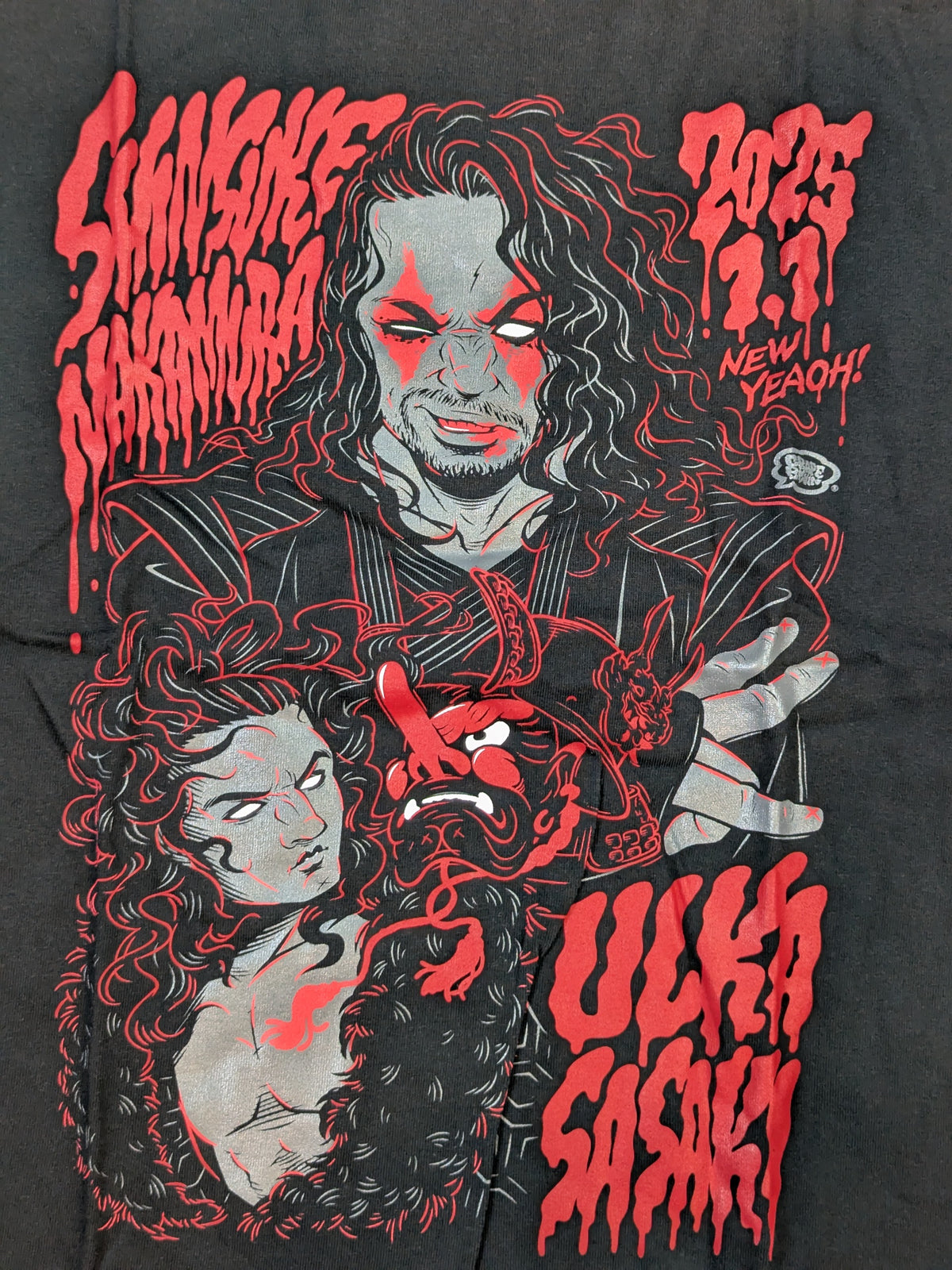 NOAH×GRAPE BRAIN "Shinsuke Nakamura vs Ulka Sasaki " Illustration T-Shirt