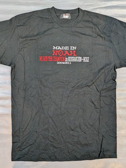 【モハメド・ヨネ 直筆サイン入り】MADE IN NOAH「WE ARE THE CHAMPION in KORAKUEN-HOLE」Tシャツ