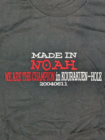 【モハメド・ヨネ 直筆サイン入り】MADE IN NOAH「WE ARE THE CHAMPION in KORAKUEN-HOLE」Tシャツ