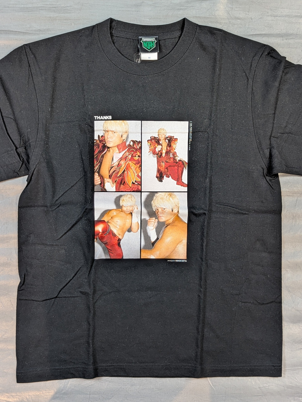 Kenoh 'THANKS' Photo T-Shirt (Black)
