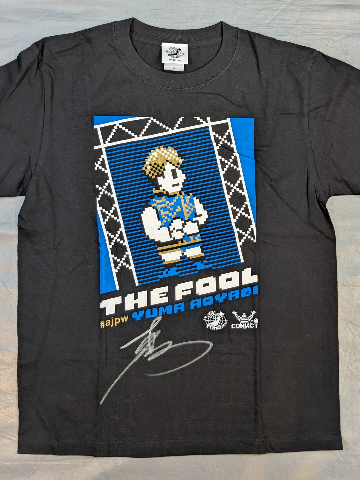 【hand signed autograph】 Yuma Aoyagi × CONVICT Collaboration T-Shirt