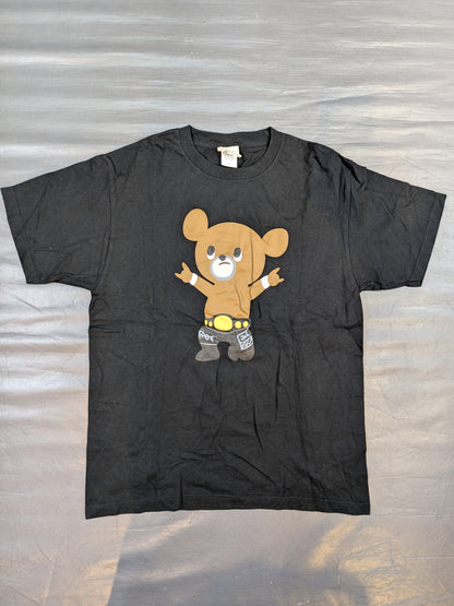 武藤敬司「武藤ベアー」Tシャツ④(プロレスLOVE / ブラック)