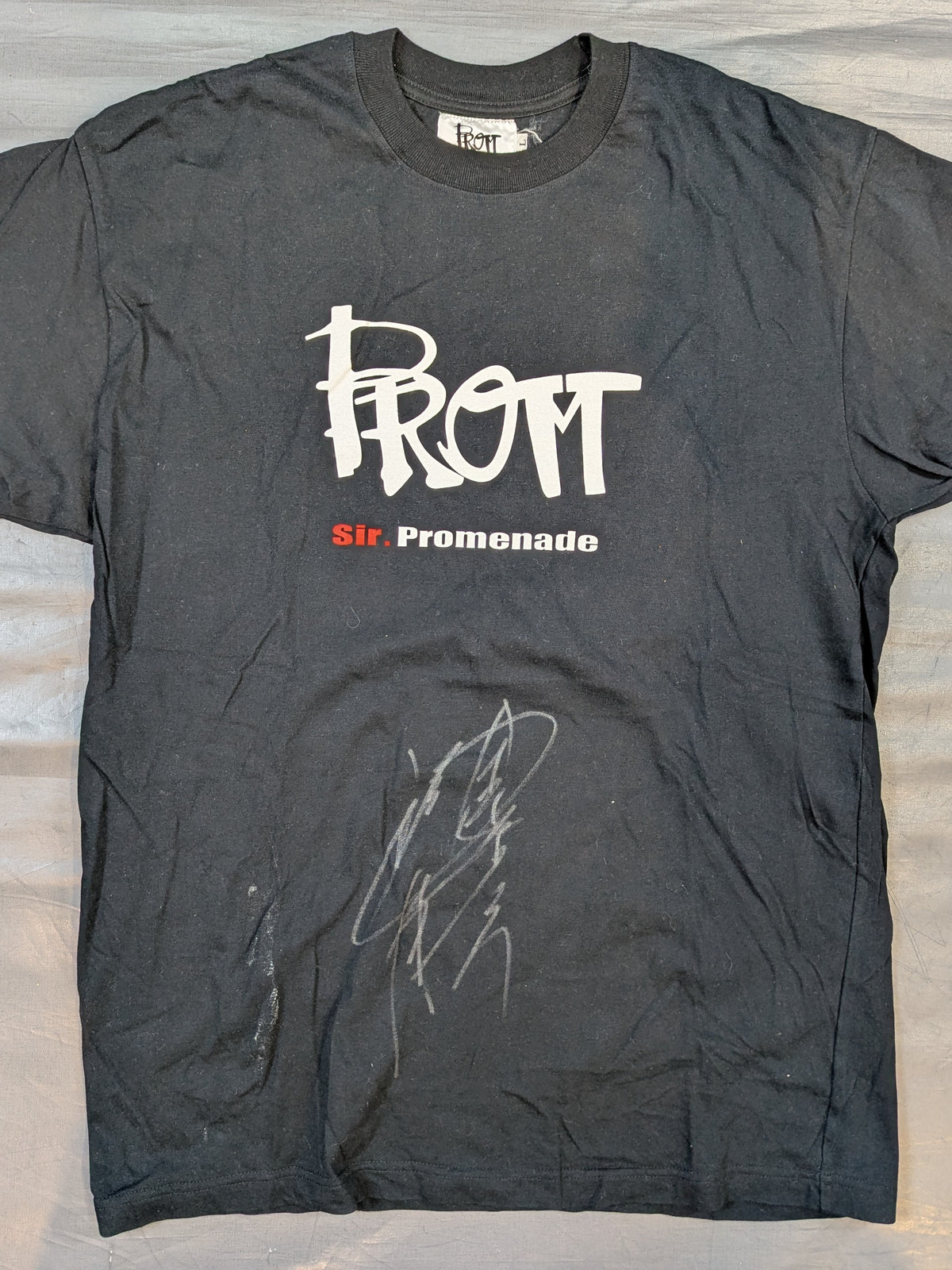 [Muto Keiji  hand signed autograph ] Batt Logo T-Shirt (Black)
