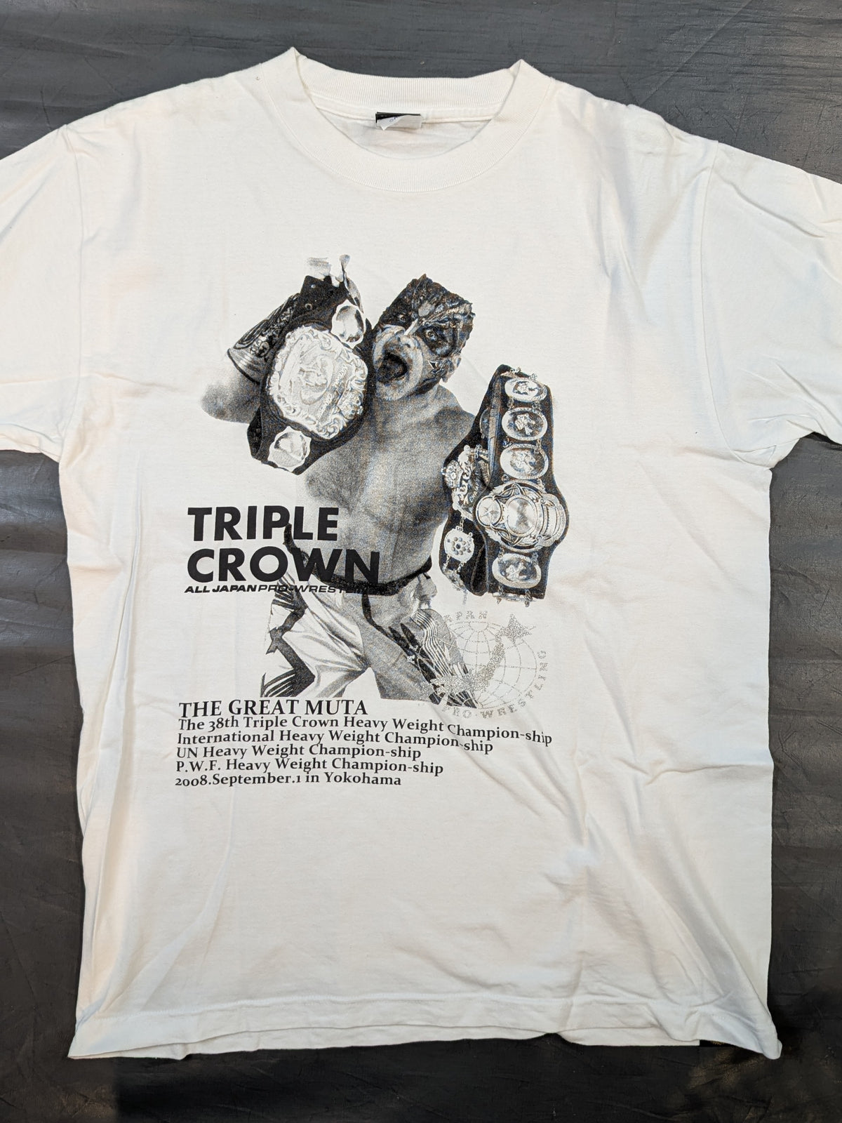 Great Muta & Muto Keiji 'Triple Crown & IWGP' Picture T-Shirt
