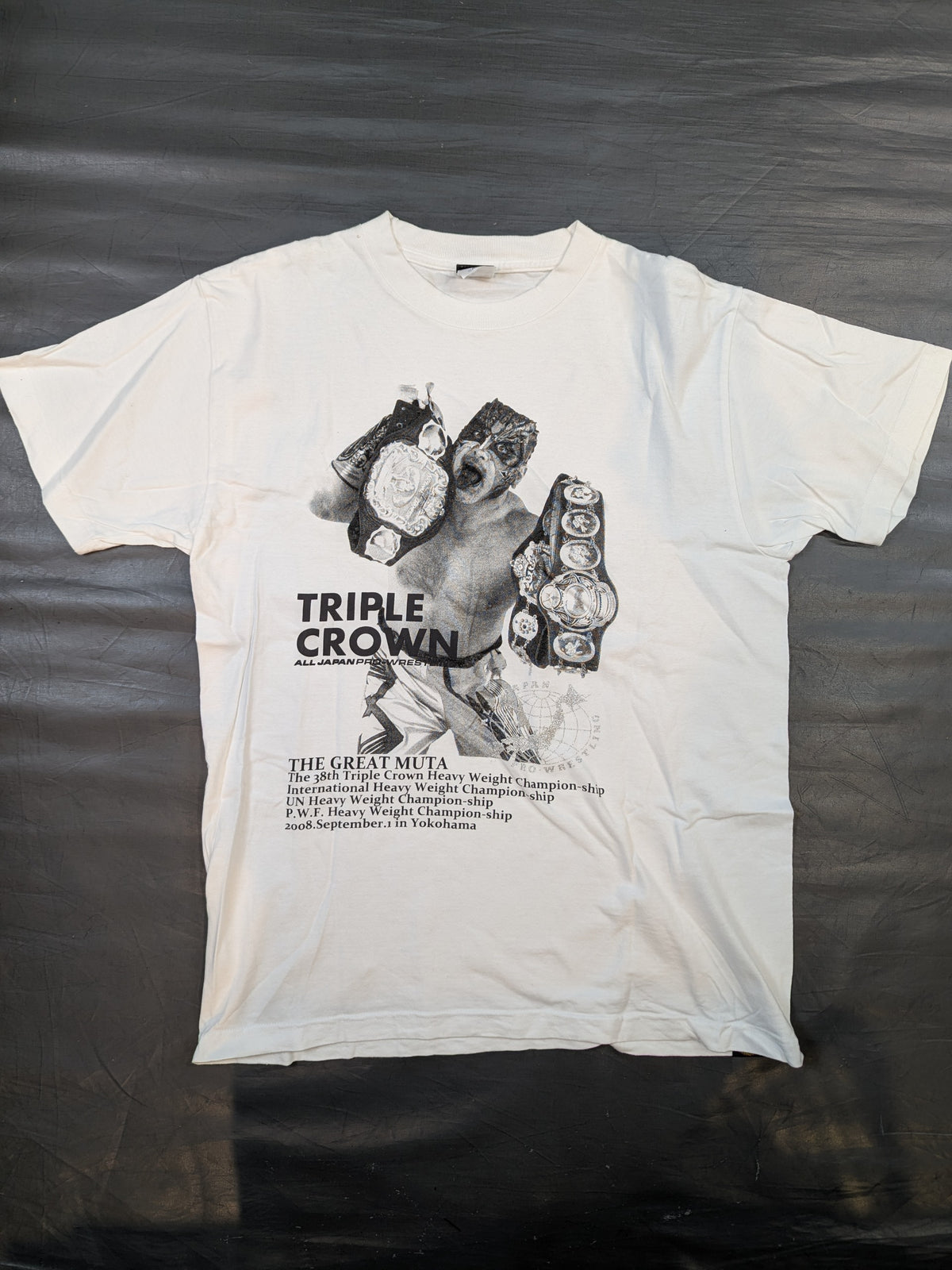 Great Muta & Muto Keiji 'Triple Crown & IWGP' Picture T-Shirt