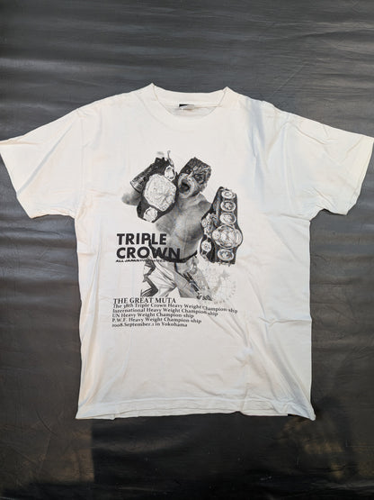 Great Muta & Muto Keiji 'Triple Crown & IWGP' Picture T-Shirt