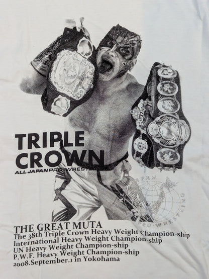 Great Muta & Muto Keiji 'Triple Crown & IWGP' Picture T-Shirt