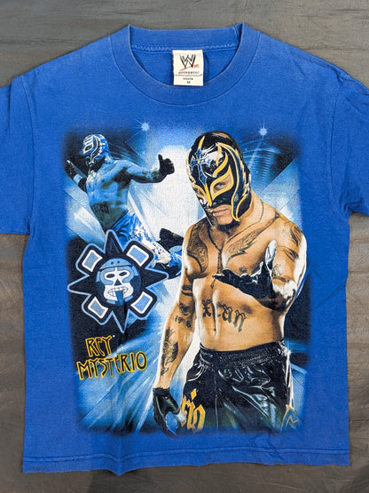 Rey Mysterio Picture T-Shirt (WWE (2000s) / Blue)