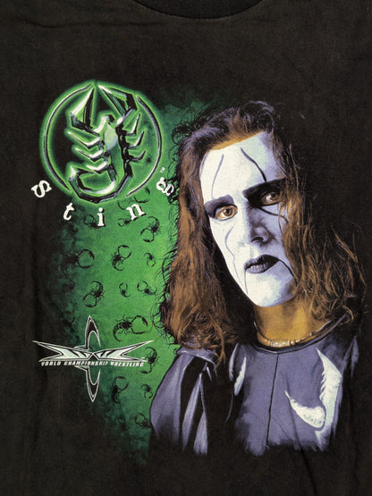 スティング「Back In Black」ピクチャーTシャツ(WCW(1990s) / ブラック)