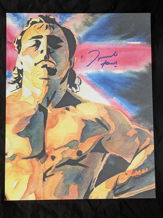 Dynamite Kid Hand Signed Autograph  Large Format Pro-Photo 