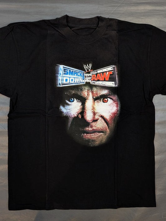 Exciting Pro Wrestling 6: "SMACK DOWN!" vsRAW" Early Purchase Bonus T-Shirt (WWE (2005) / Black)