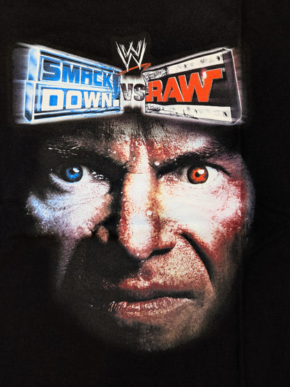 エキサイティングプロレス6「SMACK DOWN! vs RAW」早期購入者特典Tシャツ(WWE(2005) / ブラック)