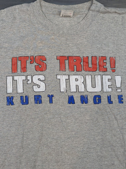 カート・アングル「IT'S TRUE!」Tシャツ(WWF(2000) / グレー)