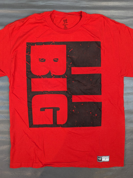 ビッグ・E「BIG ENDING」Tシャツ(WWE(2013) / レッド)