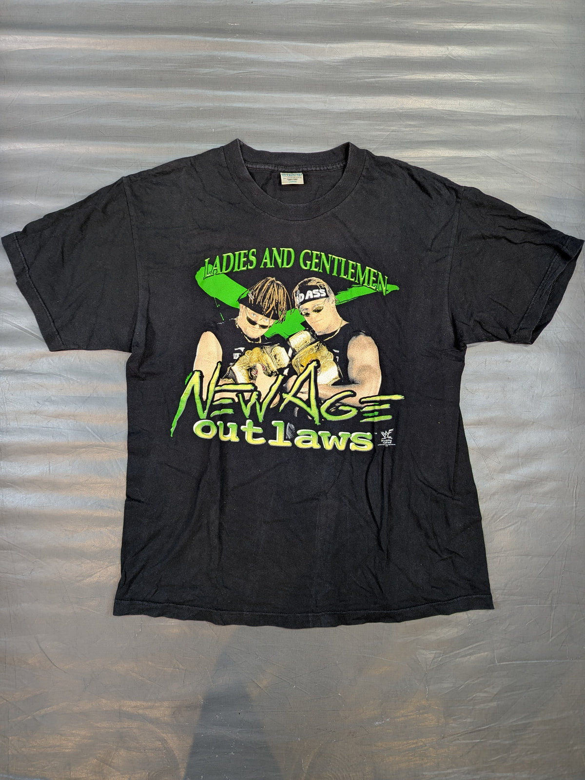 New Age Outlaws Picture T-Shirt (WWF (1999) / Black)