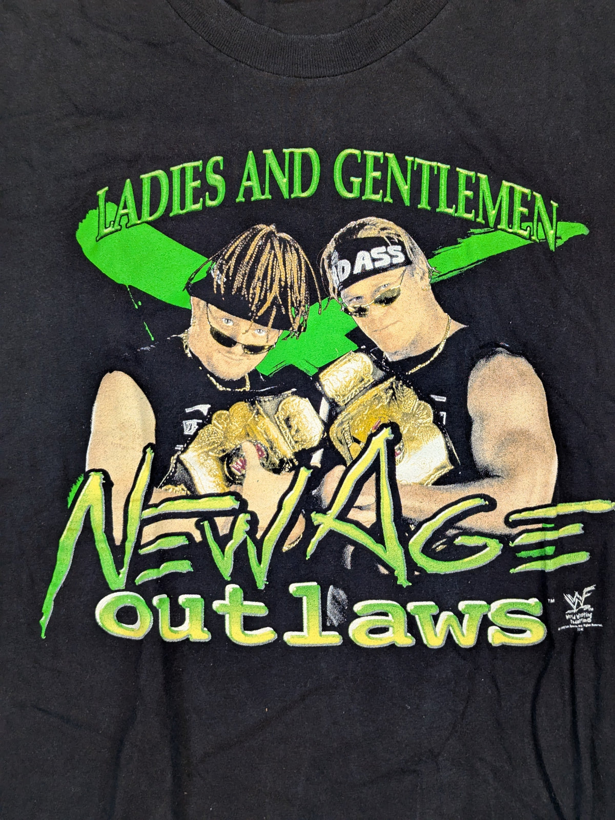 New Age Outlaws Picture T-Shirt (WWF (1999) / Black)