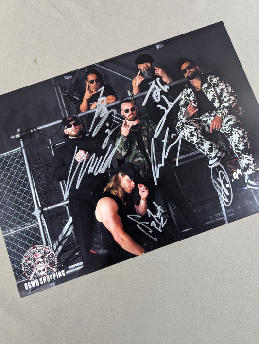 [6 fighters hand signed autograph ] BULLET CLUB WAR DOGS Pro-Photo 
