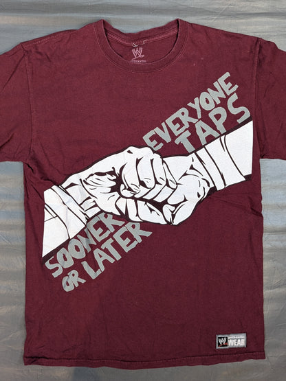 Daniel Bryan "EVERYONE TAPS SOONER &LATER" T-shirt (WW (2011) / Burgundy)