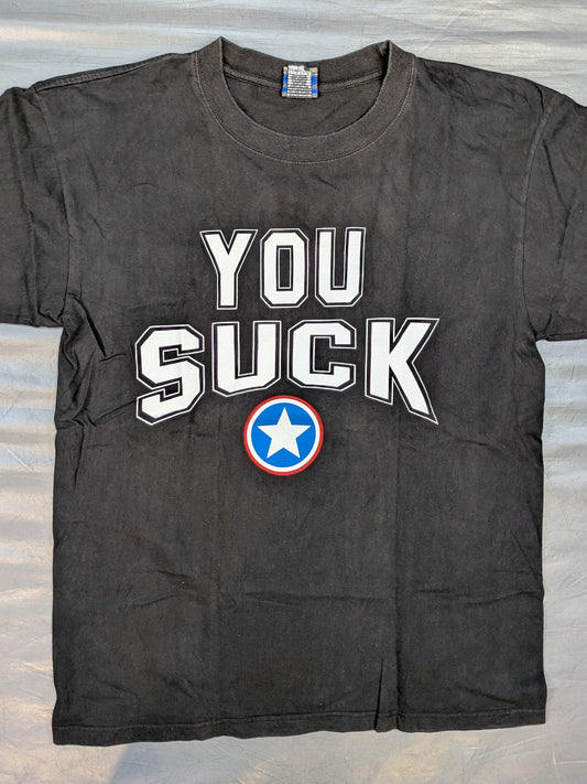Kurt Angle  "YOU SUCK" T-shirt (WWE (2002) / Black)