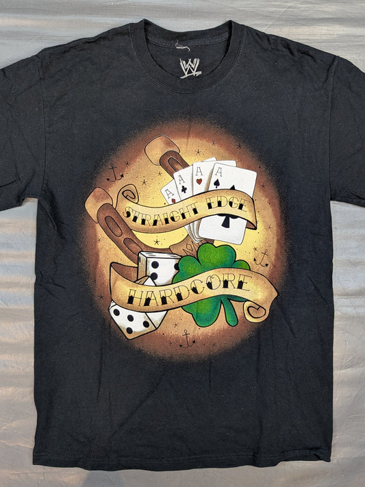 CM Punk 'STRAIGHT EDGE HARDCORE' T-shirt (WWE (2011) / Black)