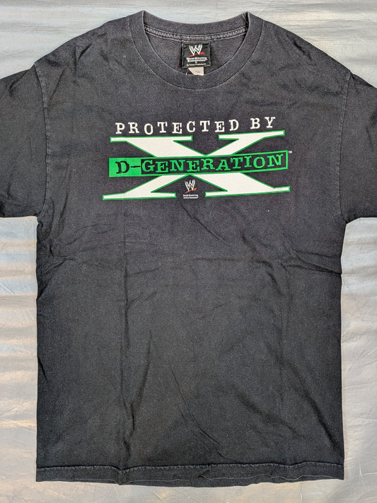 D-GENERATION X "PROTECTED BY D-GENERATION X" T-shirt (WWE (2000s) / Black)
