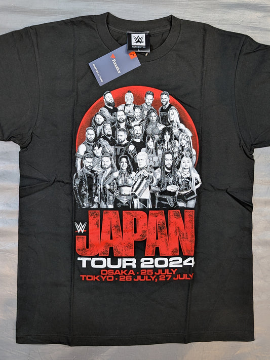 WWE 日本公演2024「JAPAN TOUR 2024」Tシャツ(WWE(2024) / ブラック)