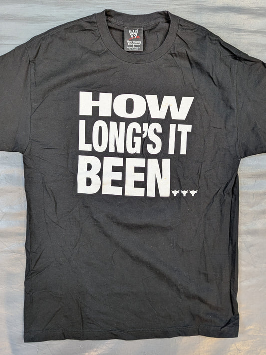 The Rock 'HOW LONG'S IT BEEN' T-shirt (WWE (2004) / Black)