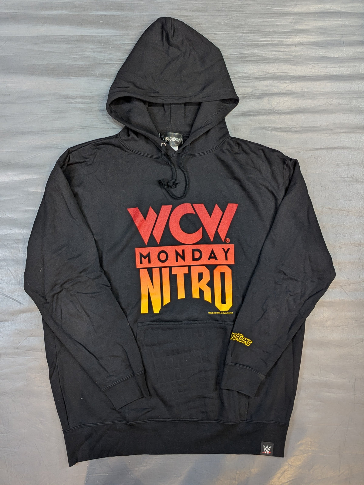 WCW MONDAY NITRO×TWOPLATOONS Collaboration Pullover hoodie  (WCW (2020) / Black)