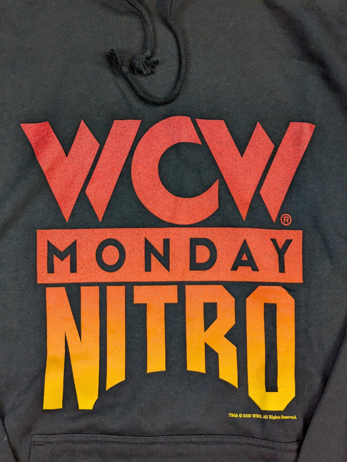 WCW MONDAY NITRO×TWOPLATOONS Collaboration Pullover hoodie  (WCW (2020) / Black)