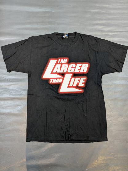 クリス・ジェリコ「I AM LARGER THAN LIFE」Tシャツ(WWF(2002) / ブラック)