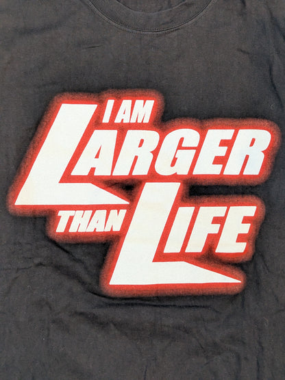 クリス・ジェリコ「I AM LARGER THAN LIFE」Tシャツ(WWF(2002) / ブラック)