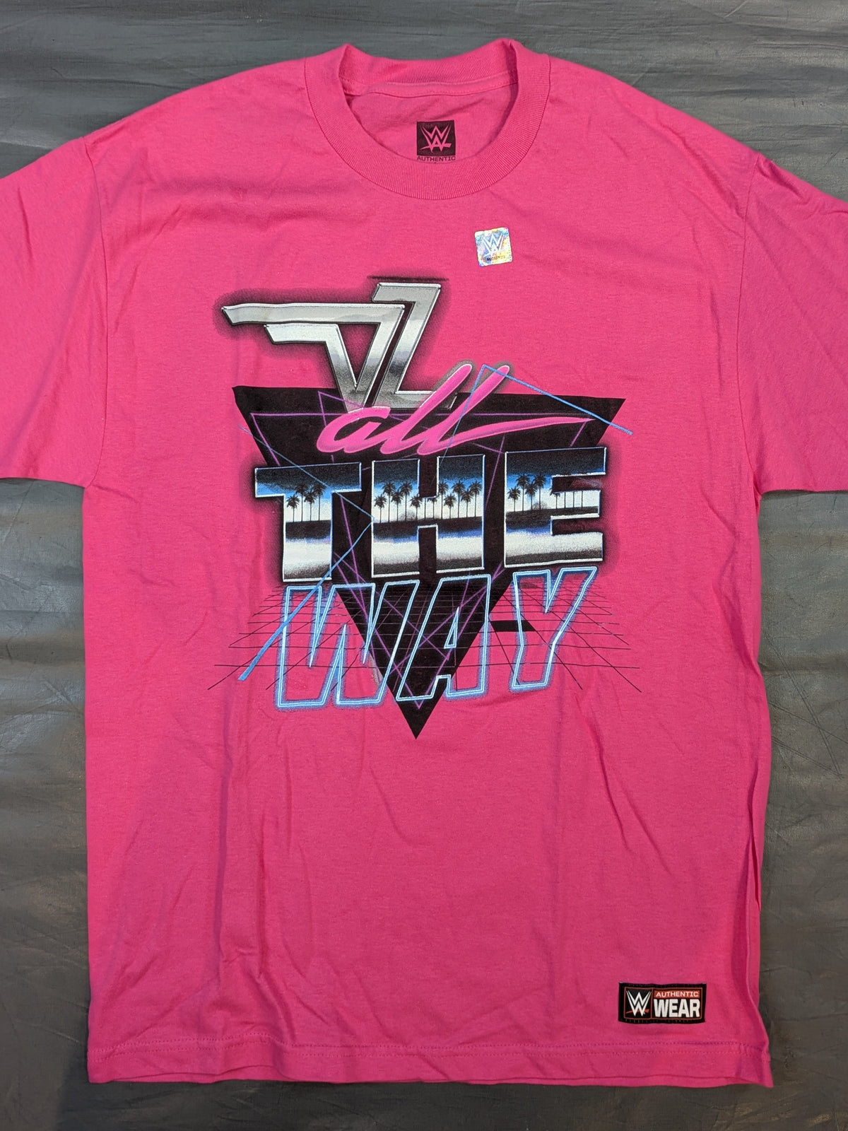ドルフ・ジグラー「ALL THE WAY」Tシャツ(WWE(2018) / ピンク)