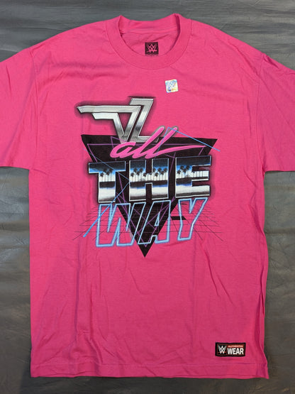 ドルフ・ジグラー「ALL THE WAY」Tシャツ(WWE(2018) / ピンク)