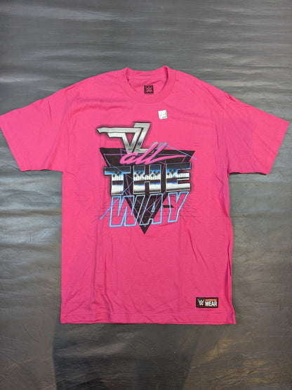 ドルフ・ジグラー「ALL THE WAY」Tシャツ(WWE(2018) / ピンク)