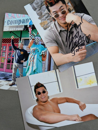 Yuya Uemura  hand signed autograph  photo  Set of 3