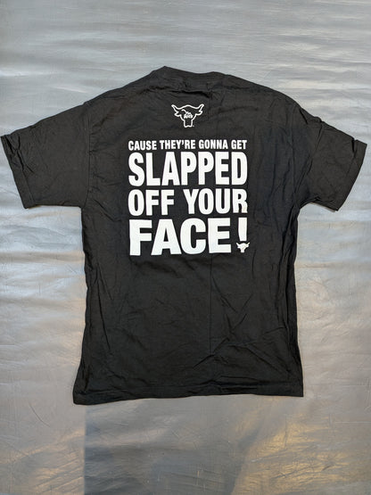 The Rock "HOW'S YOUR LIPS?" T-shirt (WWE (2000s) / Black)